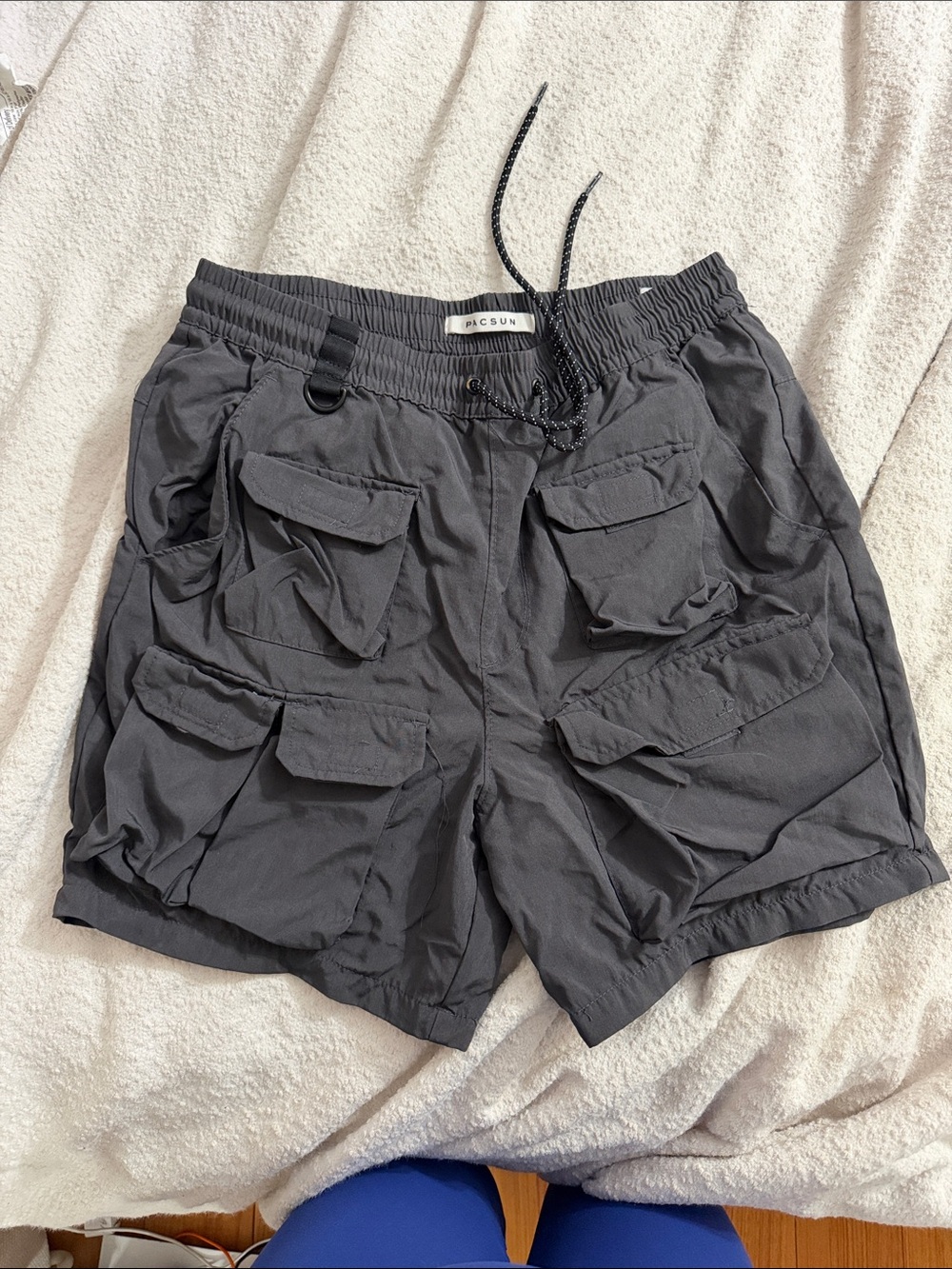 PacSun Dark Gray Multi-Pocket Cargo Shorts